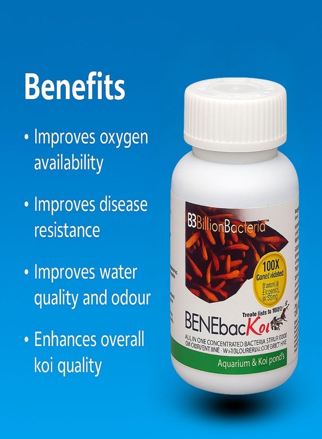 مليار بكتيريا بينيباك كوي - 140 مل | بروبيوتيك مُركّز 100 ضعف لتنقية المياه لأحواض أسماك الكوي وأحواض المياه العذبة | يقلل من الأمونيا والروائح الكريهة ومسببات الأمراض - Image 4